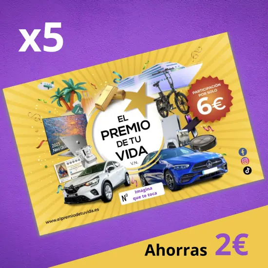 Boleto El Premio de Tu vida